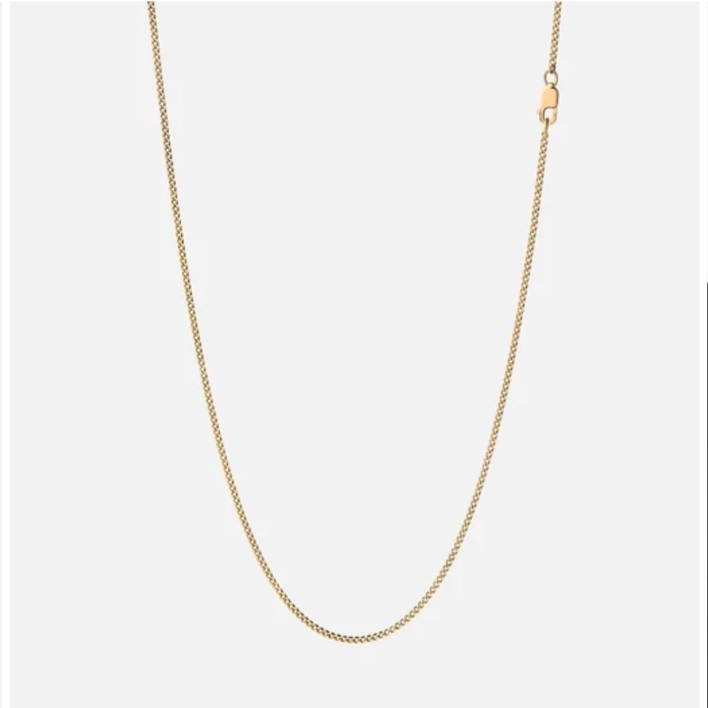 NEW Miansai 1.3mm Cuban Chain Necklace Gold - Picture 2 of 5